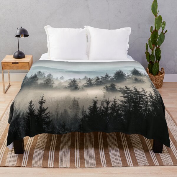 Item preview, Foggy Rainy Forest Cozy Fall Natural Calm designed and sold by scicilysimonee.