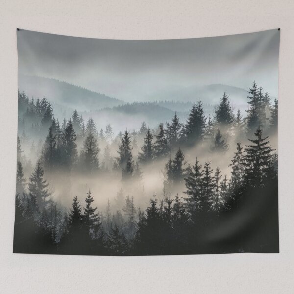 Item preview,  Foggy Rainy Forest  Cozy Fall Natural Calm designed and sold by scicilysimonee.