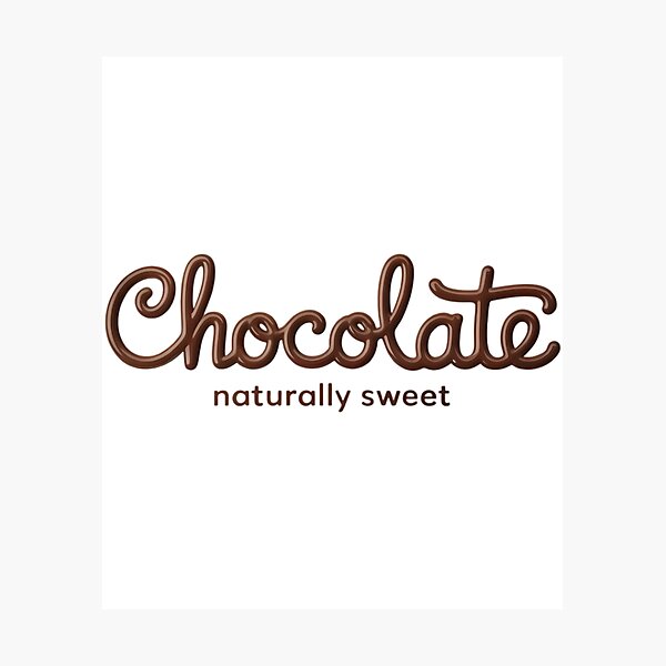 Item preview, Chocolate Naturally Sweet Tee Black designed and sold by Moon-Ape.