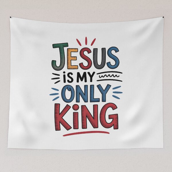 Item preview, Jesus is my ONLY King - NO KINGs designed and sold by BakeryDozen.