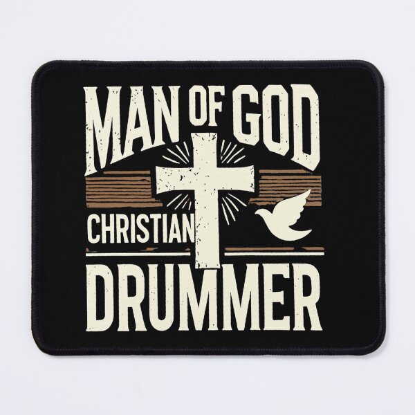 Item preview, man of god Christian drummer designed and sold by musicianteez.