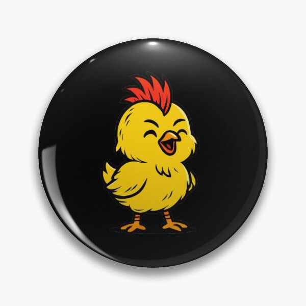 Item preview, A cute yellow chick with a red mohawk designed and sold by FLATVAC STICKER.