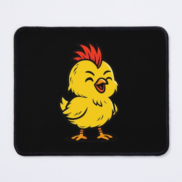 Item preview, A cute yellow chick with a red mohawk designed and sold by FLATVAC STICKER.