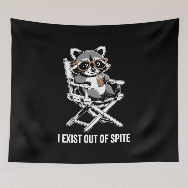 Item preview, I Exist Out Of Spite Trash Panda Raccoon Animal Spiteful designed and sold by VENOM0RIOT.