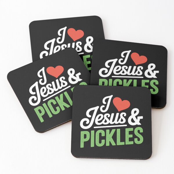 Item preview, I Love Pickles & Jesus - Pickle Vegetable Farming Vegetarian designed and sold by VENOM0RIOT.