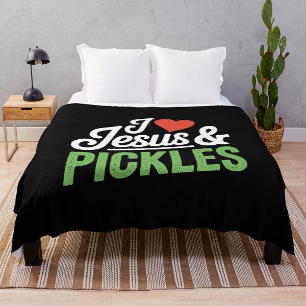 Item preview, I Love Pickles & Jesus - Pickle Vegetable Farming Vegetarian designed and sold by VENOM0RIOT.