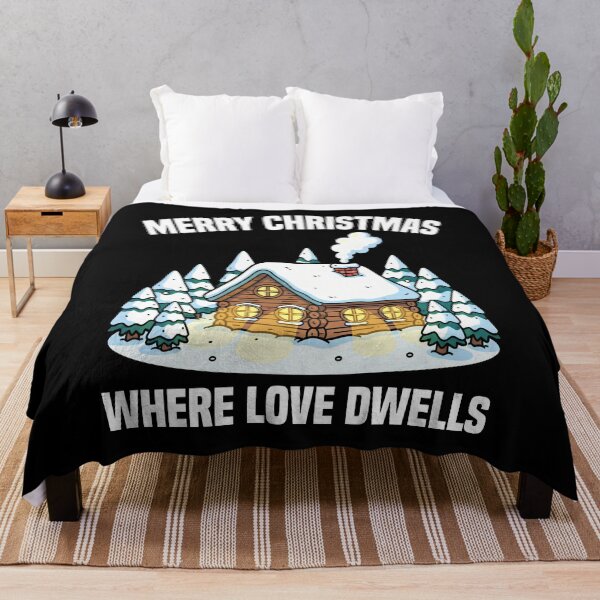 Item preview, MERRY CHRISTMAS - WHERE LOVE DWELLS designed and sold by KEF Custom.