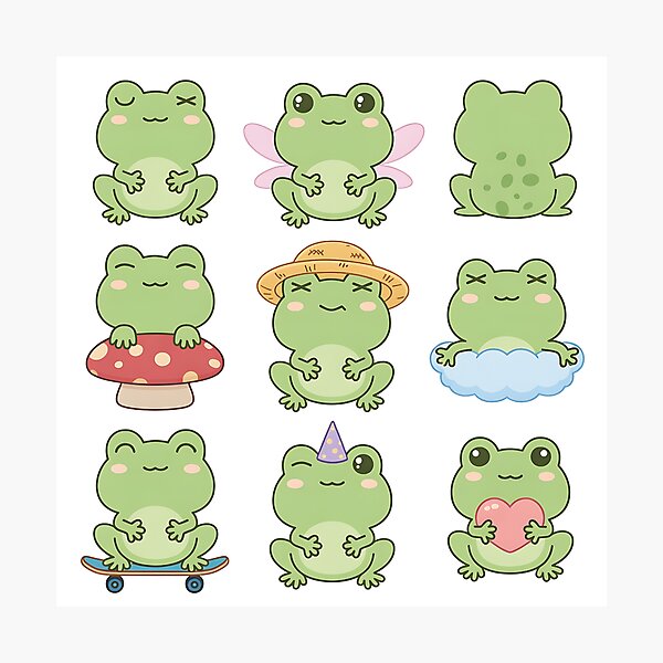 Item preview, Pack Chibi Frog designed and sold by Tropical art.