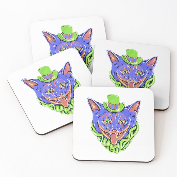 Item preview, Scary Clown Cat designed and sold by SonoBoberArt.