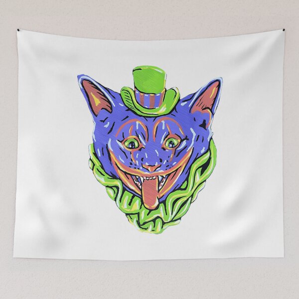 Item preview, Scary Clown Cat designed and sold by SonoBoberArt.