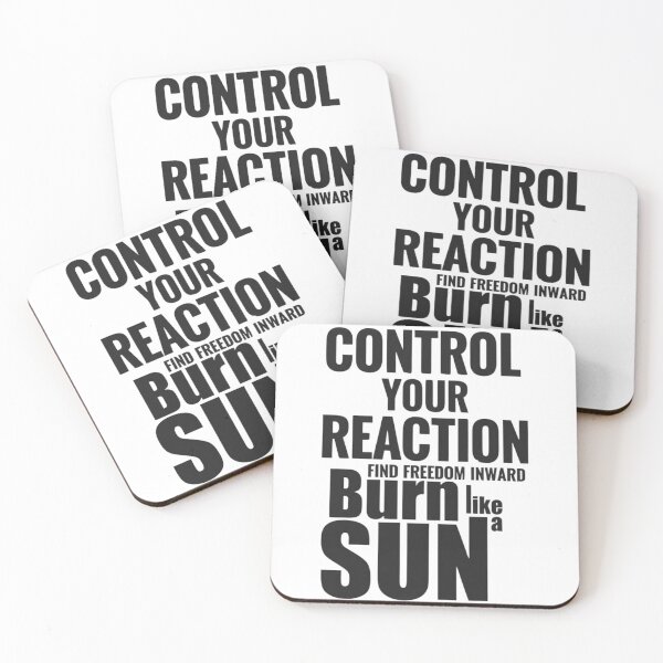 Item preview, Control Your Reaction Minimalist Stoic Virtue T-Shirt Design designed and sold by Mind-Over-Mood.