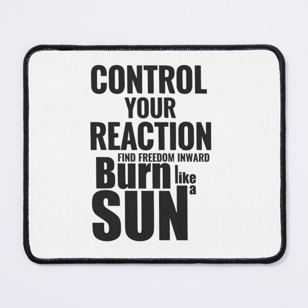 Item preview, Control Your Reaction Minimalist Stoic Virtue T-Shirt Design designed and sold by Mind-Over-Mood.
