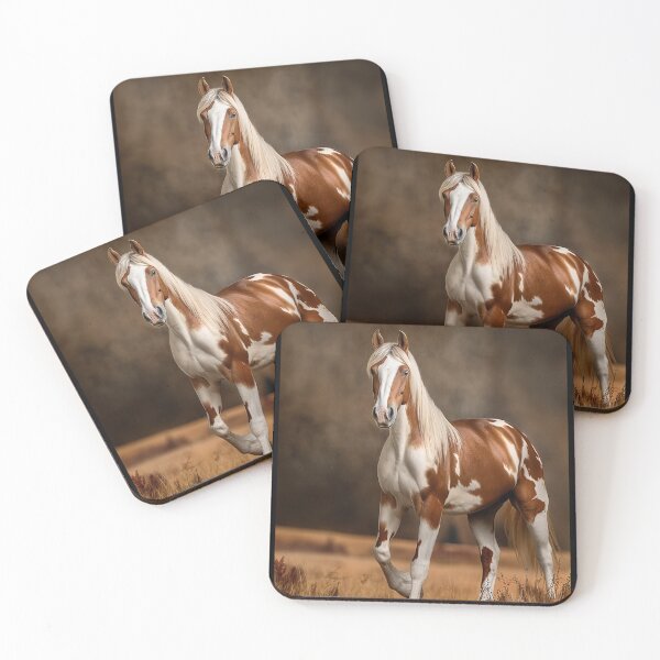 Item preview, Paint Horse Running in a Valley Pasture designed and sold by CritterWisdom.