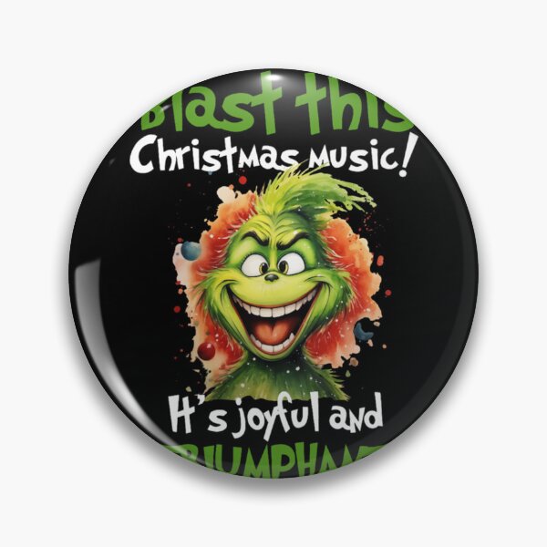 Item preview, Grinch Christmas Music – Funny Joyful Holiday Art Design designed and sold by Hadley Murphy.