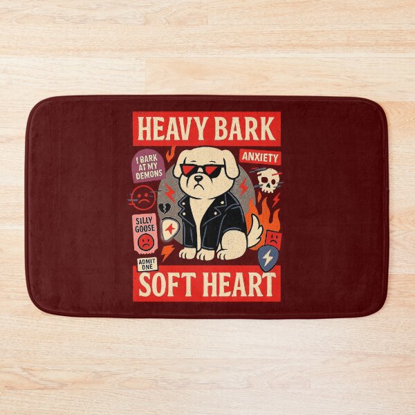 Item preview, Heavy Bark – Soft Heart Emotional Protective Dog Design designed and sold by SanPedroArt.