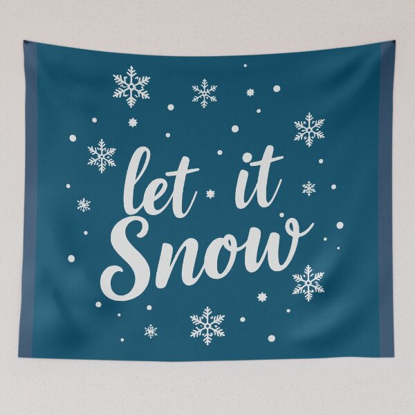 Item preview, Let It Snow – Winter Blue Design designed and sold by LitaBarc.