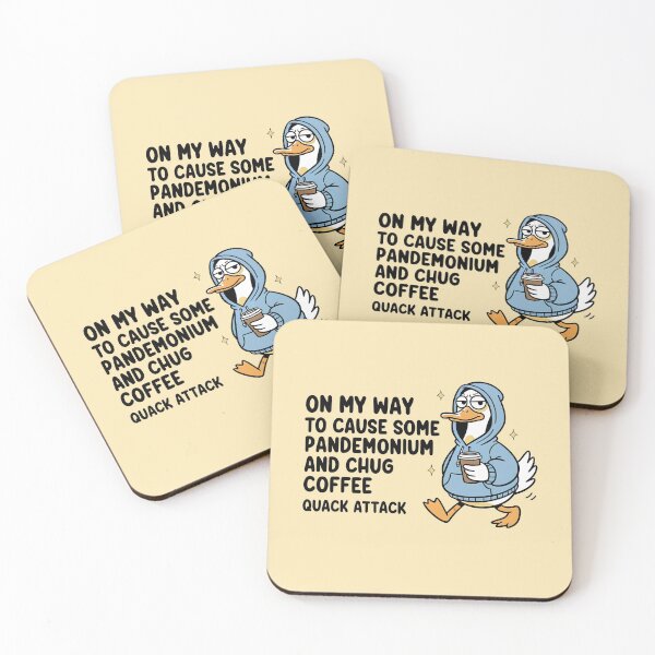 Item preview, On My Way to Cause Pandemonium & Chug Coffee designed and sold by cozy corner co. .
