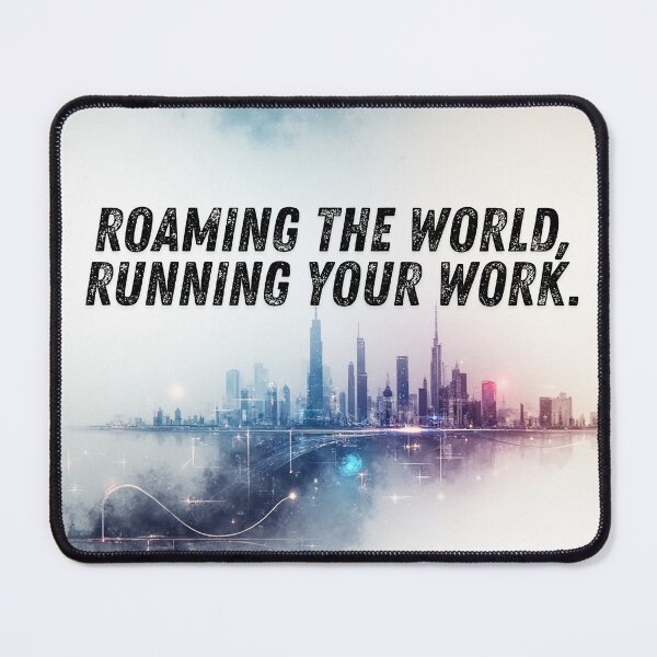 Item preview, Roaming the world, running your work. designed and sold by SoulPressPrints.