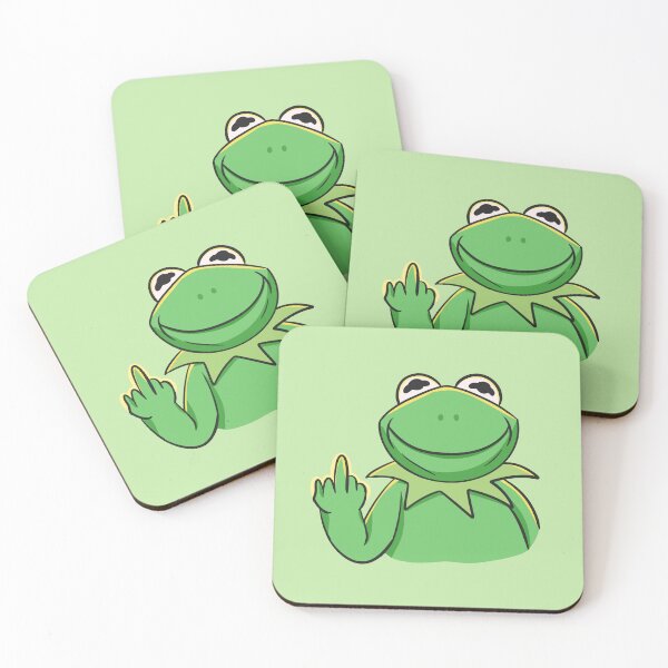 Item preview, Sarcastic Green Frog Funny Meme Cat Middle Finger F#ck designed and sold by Rnaart.