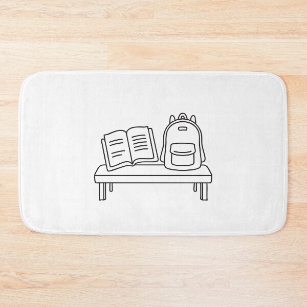 Item preview, A textbook open on a bench beside a backpack designed and sold by rasagamastore.