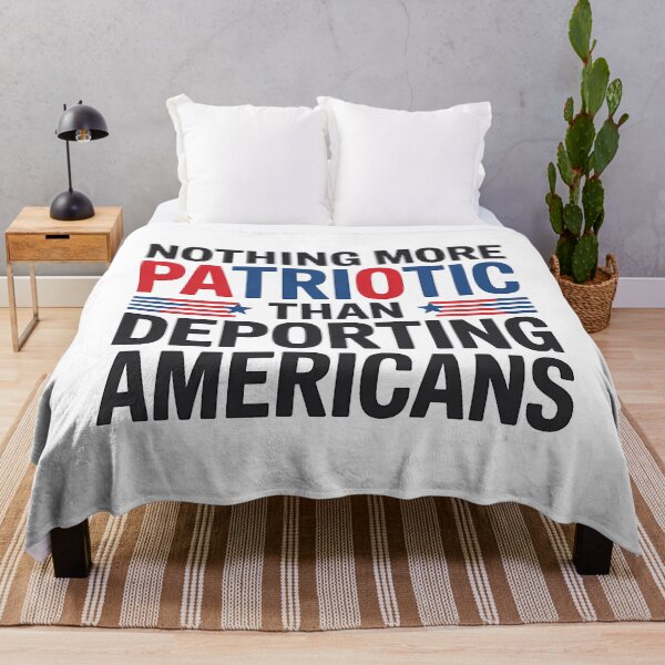 Item preview, Nothing more Patriotic than deporting Americans - NO KINGs designed and sold by BakeryDozen.