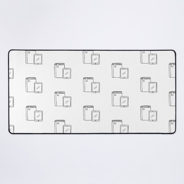 Artikelvorschau, Ein Lehrbuch mit Lesezeichen neben einem Tablet-Gerät entworfen und verkauft von rasagamastore.