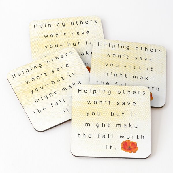 Item preview, Helping others won't save you—but it might make the fall worth it.    designed and sold by vagar.