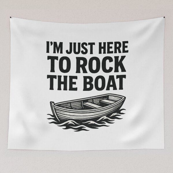 Item preview, Im Just Here to Rock The Boat designed and sold by ChristinasMess.