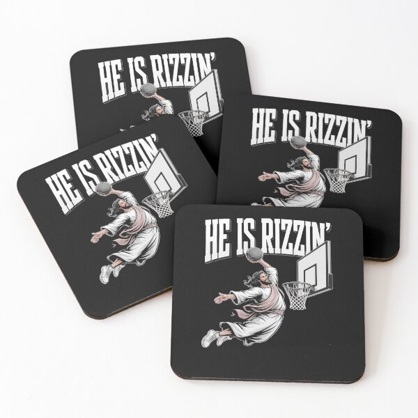 Item preview, He Is Rizzin Funny Jesus Basketball designed and sold by AmparoBoyle.