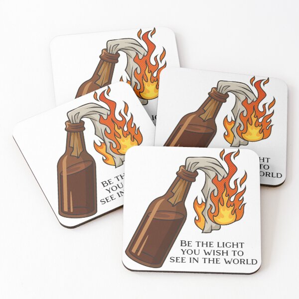 Item preview, “Be the Light You Wish to See in the World” Molotov Cocktail Design designed and sold by IronLazarus.