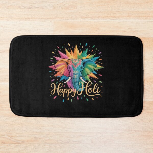 Item preview, Happy Holi Festival India Colors Elephant Hindu Spring 2025 designed and sold by AmparoBoyle.