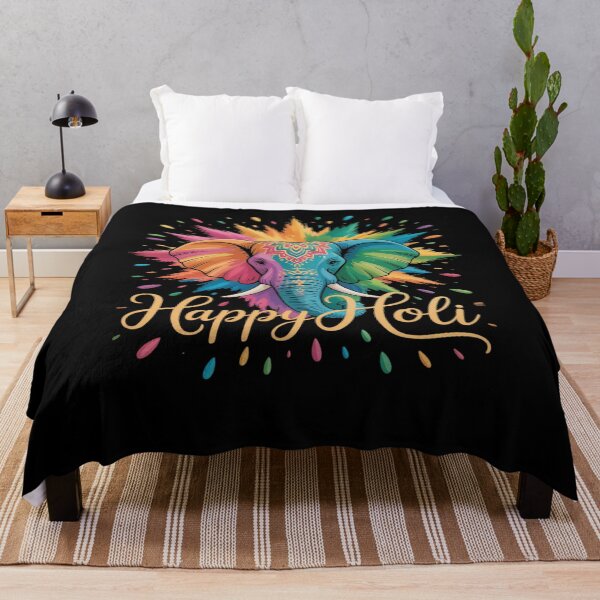 Item preview, Happy Holi Festival India Colors Elephant Hindu Spring 2025 designed and sold by AmparoBoyle.