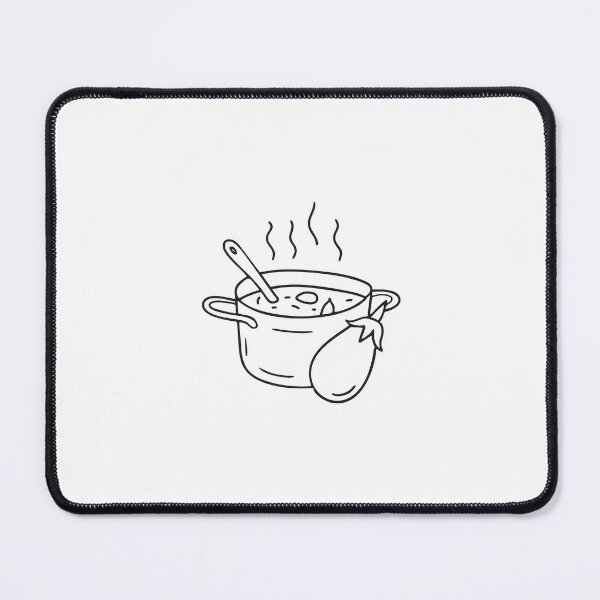 Item preview, A Thai eggplant placed near a saucepan with bubbling curry designed and sold by rasagamastore.