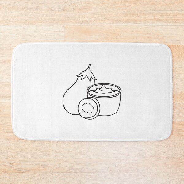 Item preview, A Thai eggplant sliced beside a bowl of curry paste designed and sold by rasagamastore.