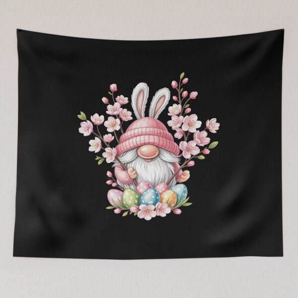 Item preview, happy easter gnomes hello spring blossom floral designed and sold by RayArmstrong.
