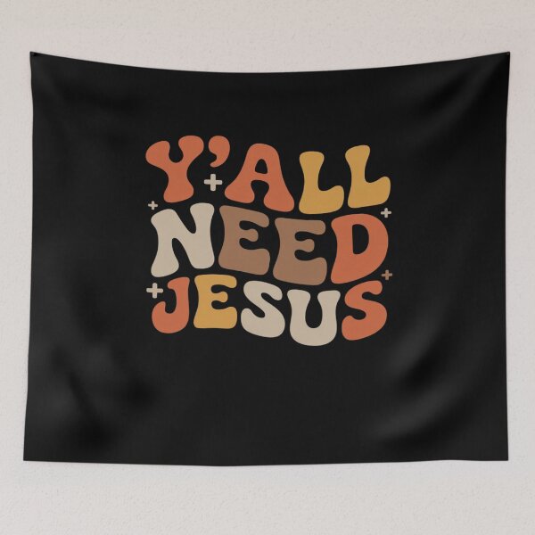 Item preview, Groovy Y'all Need Jesus Fall Vibe Autumn Season Thanksgiving designed and sold by AmparoBoyle.