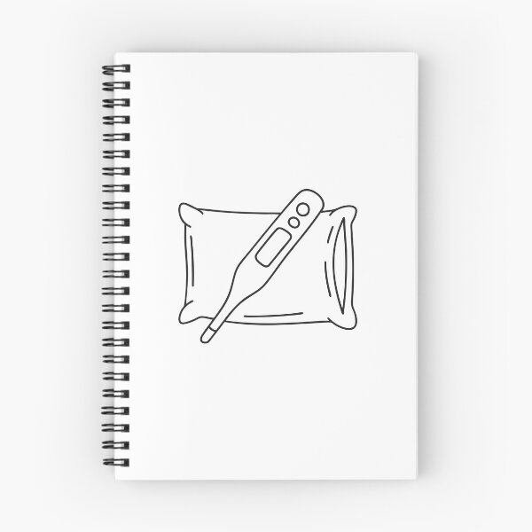Item preview, A thermometer lying on a pillow beside a blanket corner designed and sold by rasagamastore.