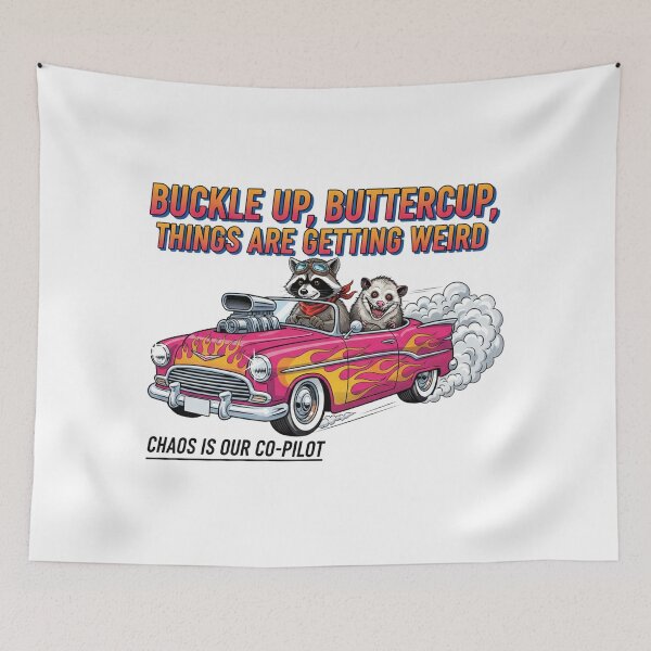 Item preview, Quirky Critter Hot Rod T-Shirt | Things Are Getting Weird Quote designed and sold by nhstaruna.