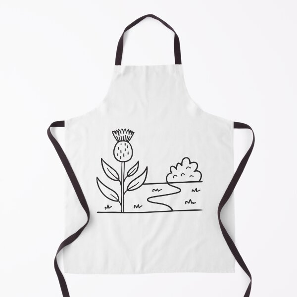 Item preview, A thistle growing beside a bush near a walking trail designed and sold by rasagamastore.