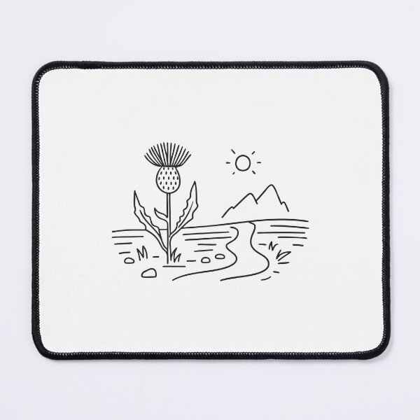 Item preview, A thistle growing beside a rocky path in a meadow designed and sold by rasagamastore.