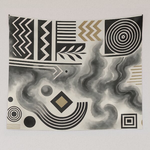 Item preview, Mid Century Modern Abstract Geometric Retro Design Art designed and sold by PinUpPizzazz.
