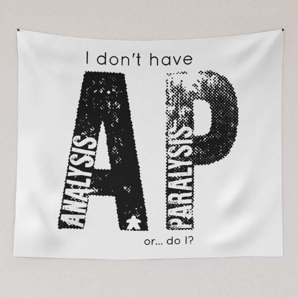 Item preview, Analysis Paralysis Black Print  designed and sold by revealmade.