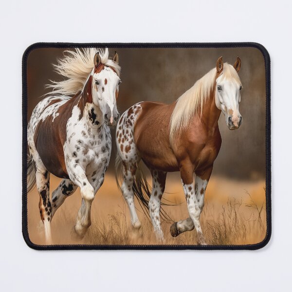 Item preview, Two Paint Horses running in a field designed and sold by CritterWisdom.