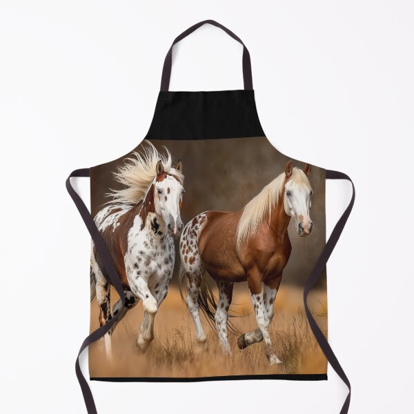 Item preview, Two Paint Horses running in a field designed and sold by CritterWisdom.