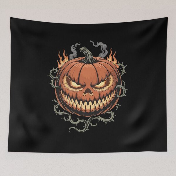 Item preview, Funny Fall Autumn Halloween Scary Pumpkin lazy designed and sold by khorbiasieno.