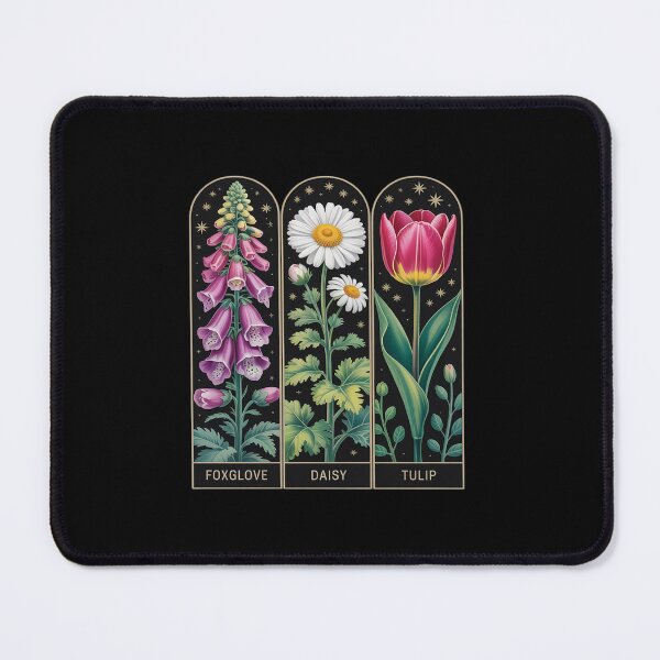 Aperçu de l'œuvre Digitale Marguerite Tulipe Fusion Florale Artistique créée et vendue par HaileyRobel.