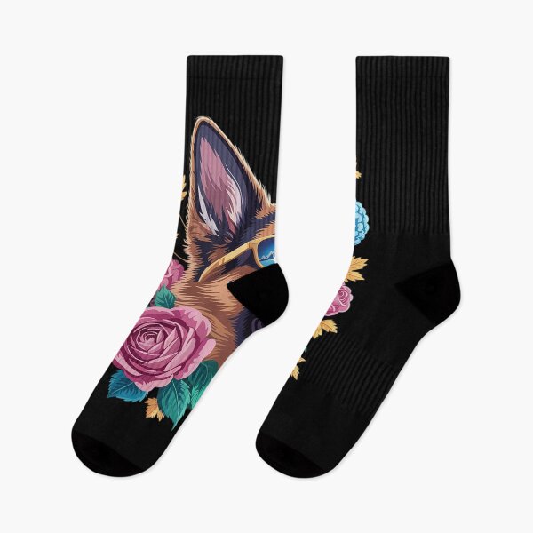 Item preview, Flower German Shepherd Spring Nature dog Lovers designed and sold by khorbiasieno.