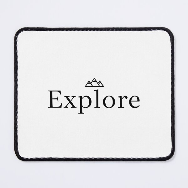 Item preview, "Explore" Minimalist Mountain Typography designed and sold by ShadowArt-Sahil.