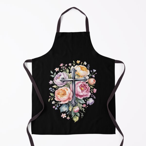 Item preview, Floral Cross Faith Christian Inspirational Easter Spring designed and sold by FranzFriesen.