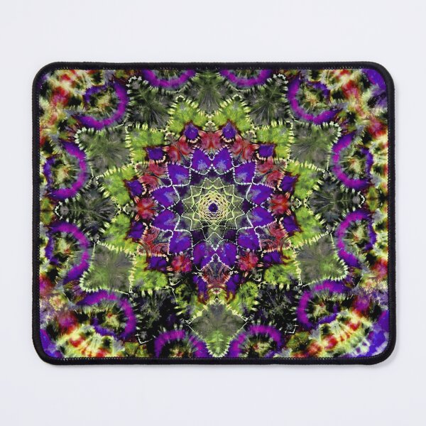 Item preview, Kaleidoscope tie dye Mardi Gras colors designed and sold by AuroraXGreen.